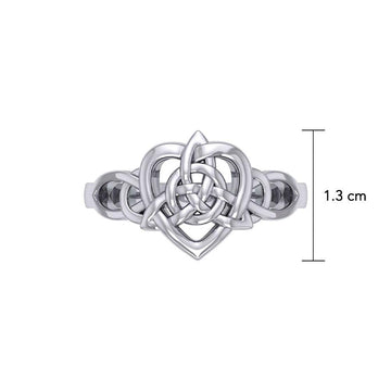 Celtic Heart And Triquetra Ring TRI2389 - Jewelry